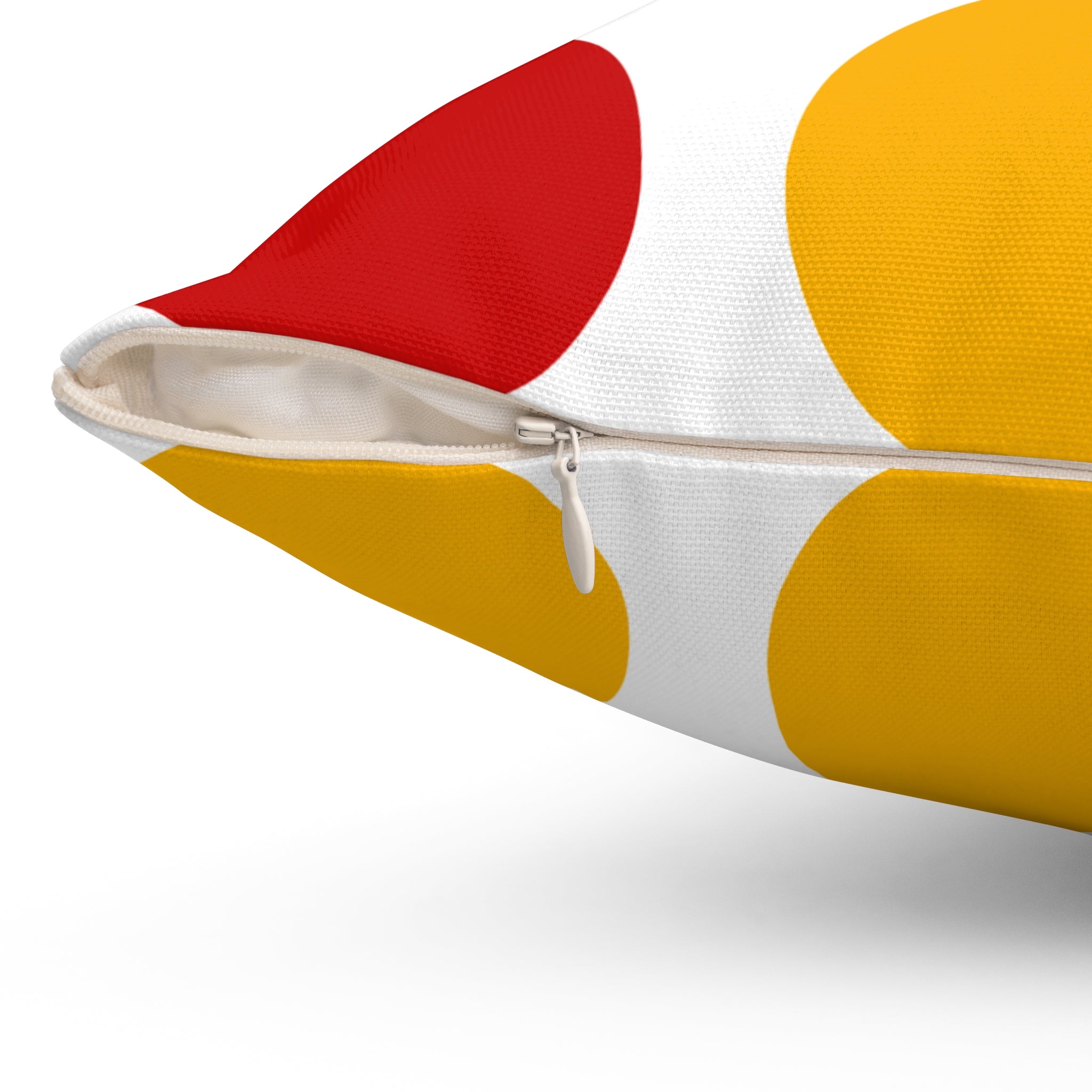 Mid-Century Geometric Decorative Pillow — Colorful Abstract Pattern