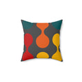 Retro Geometric Throw Pillow — Mid-Century Mod Pattern