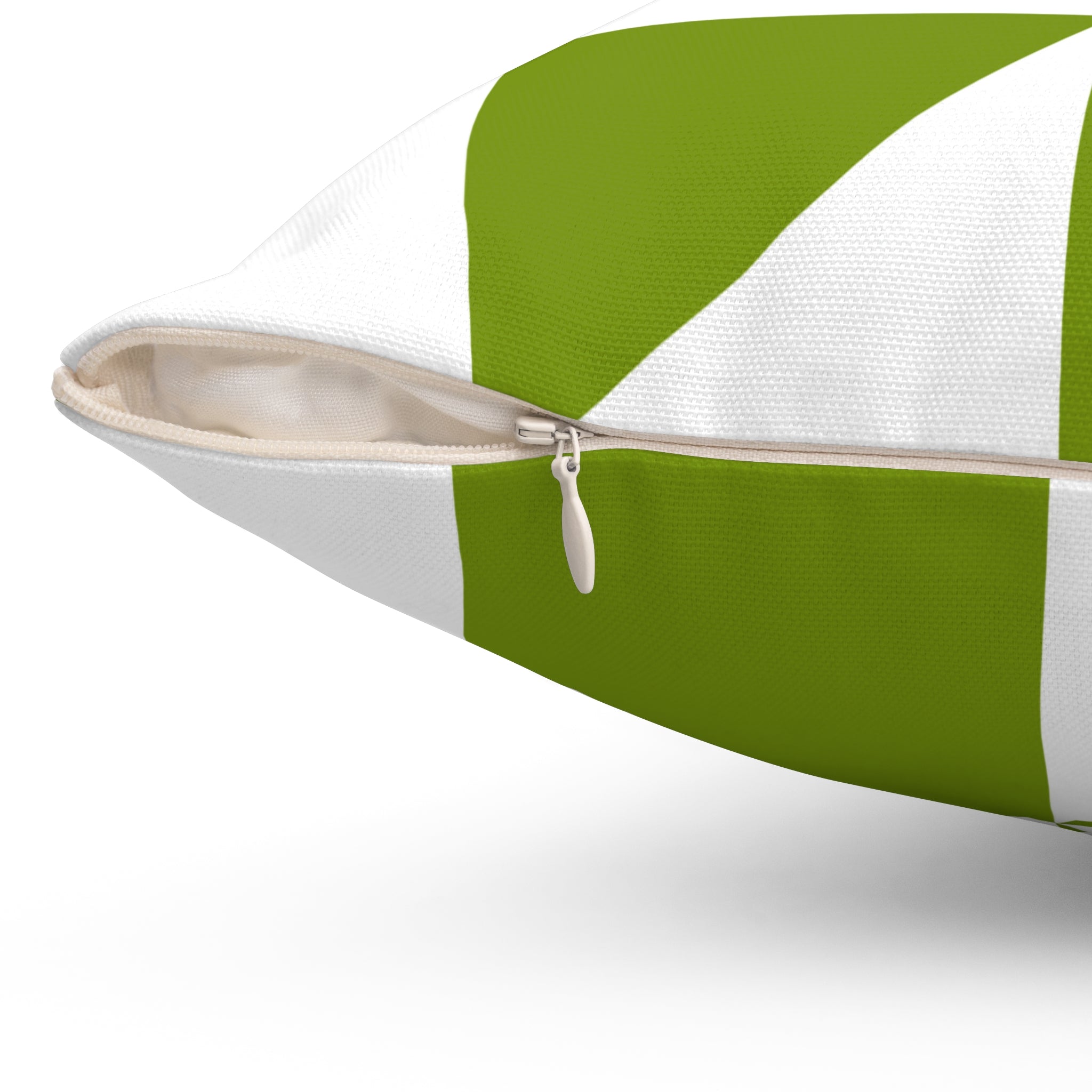 Geometric Green Checker Pillow