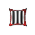 Am I The Drama? Decorative Throw Pillow — Bold Striped Accent Cushion