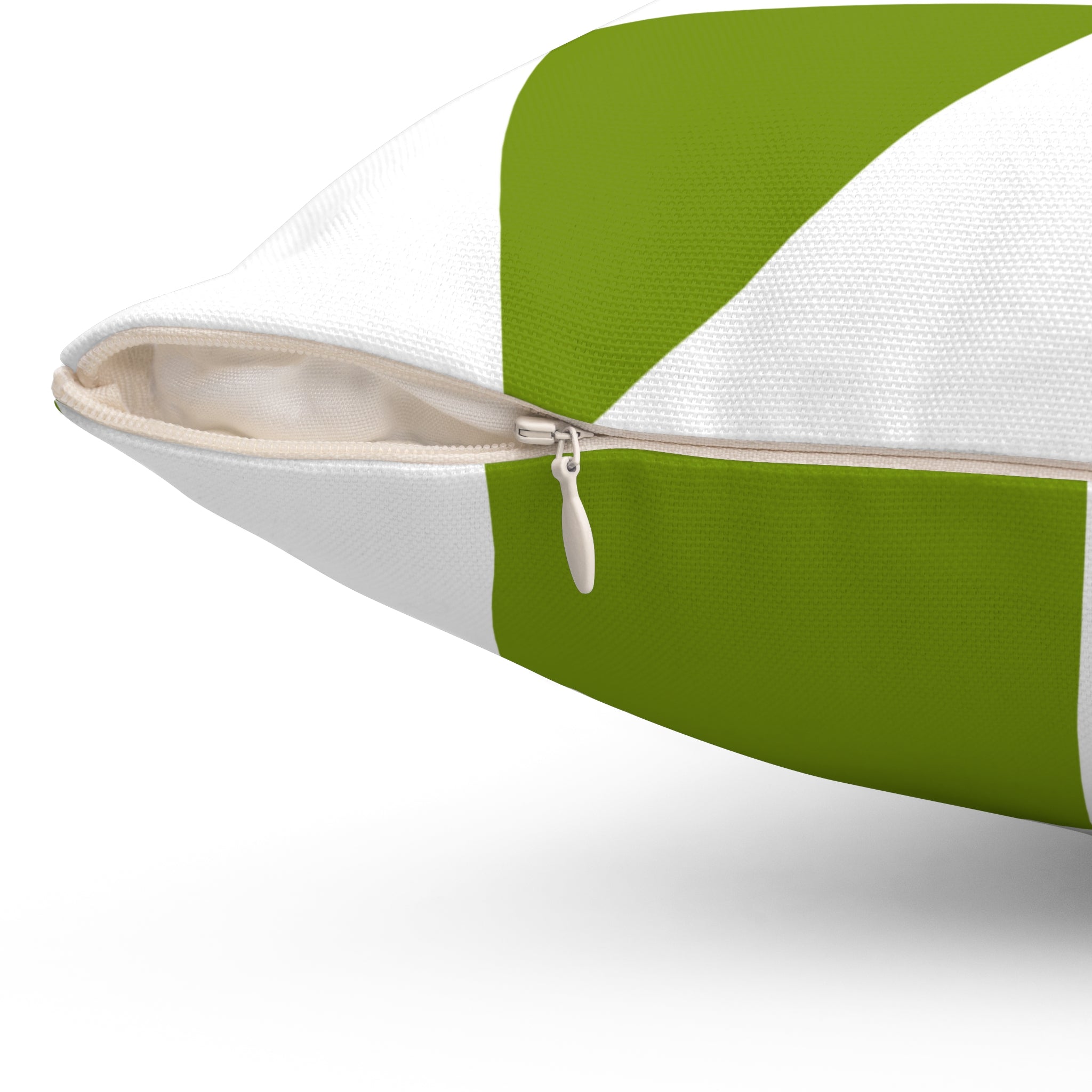 Geometric Green Checker Pillow