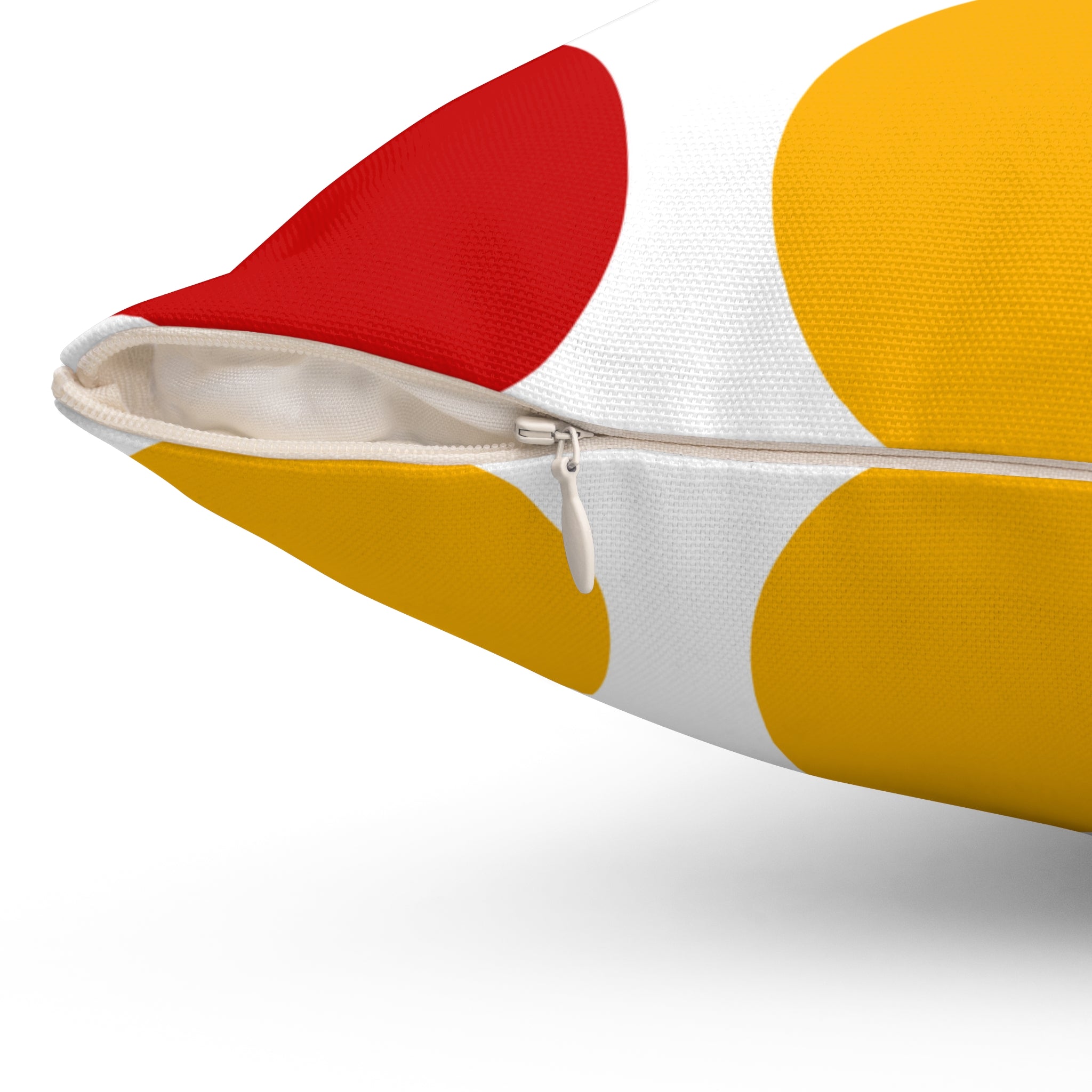 Mid-Century Geometric Decorative Pillow — Colorful Abstract Pattern