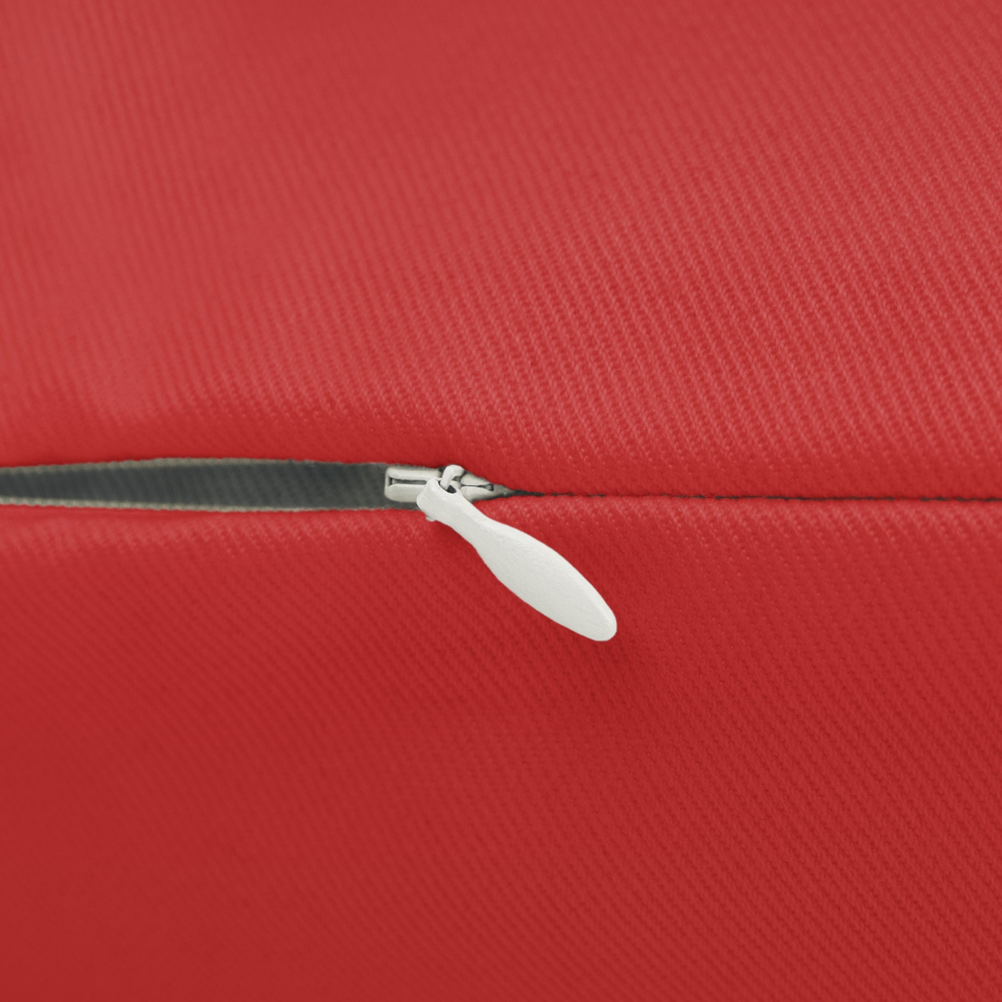 SAFE Red Lumbar Pillow — Bold Typographic Accent Pillow